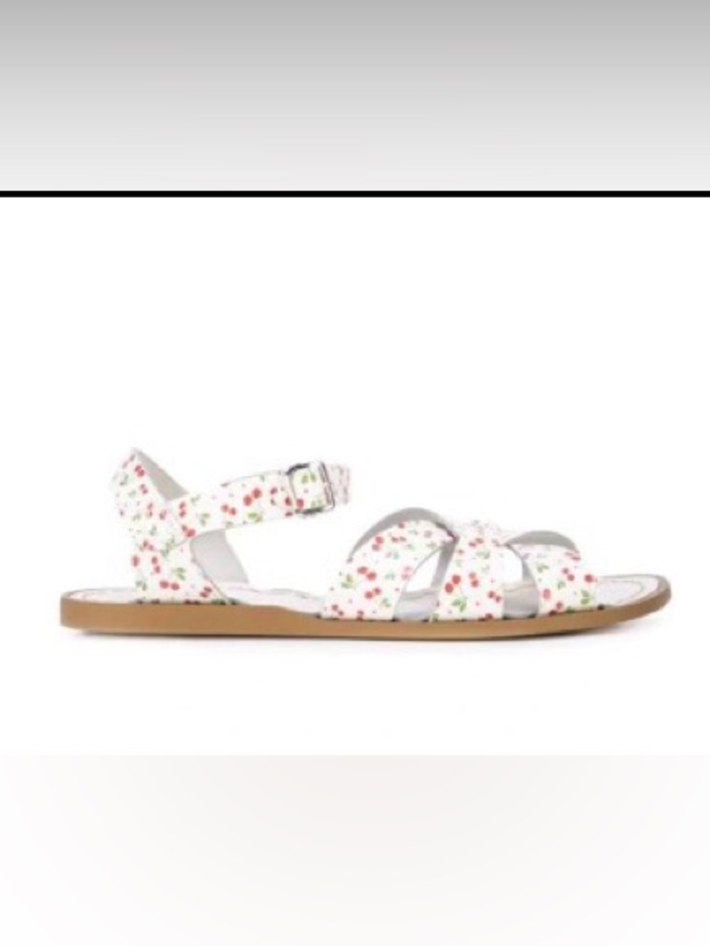NWT Cherry-Print Ankle-Strap Opening Ceremony x Salt Water Sandals US W 11